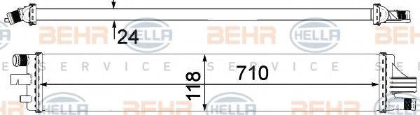 BEHR HELLA SERVICE 8MK376912101 Радіатор, охолодження двигуна