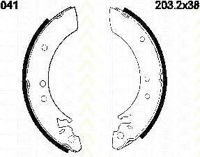 TRISCAN 810013501 Комплект гальмівних колодок