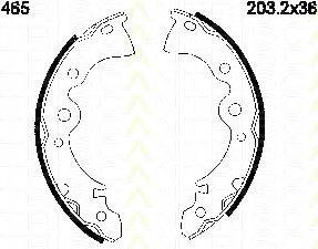 TRISCAN 810014465 Комплект гальмівних колодок