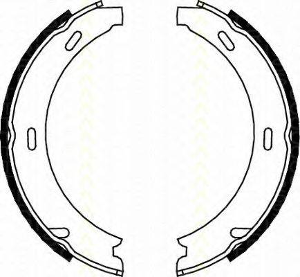TRISCAN 810023412 Комплект гальмівних колодок; Комплект гальмівних колодок, стоянкова гальмівна система