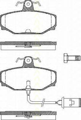 TRISCAN 811010004 Комплект гальмівних колодок, дискове гальмо