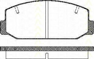 TRISCAN 811010050 Комплект гальмівних колодок, дискове гальмо