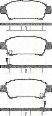 TRISCAN 811013027 Комплект гальмівних колодок, дискове гальмо