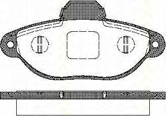 TRISCAN 811015025 Комплект гальмівних колодок, дискове гальмо