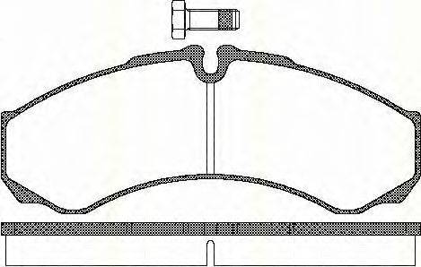 TRISCAN 811015028 Комплект гальмівних колодок, дискове гальмо