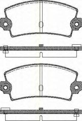 TRISCAN 811025016 Комплект гальмівних колодок, дискове гальмо