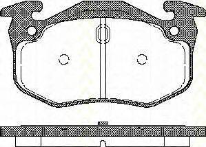 TRISCAN 811025018 Комплект гальмівних колодок, дискове гальмо