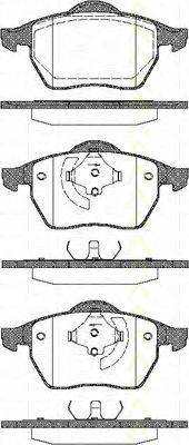 TRISCAN 811029006 Комплект гальмівних колодок, дискове гальмо