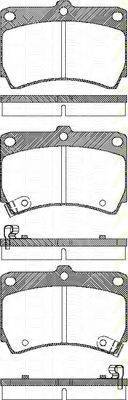 TRISCAN 811050965 Комплект гальмівних колодок, дискове гальмо
