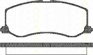 TRISCAN 811069005 Комплект гальмівних колодок, дискове гальмо