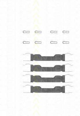 TRISCAN 8105151347 Комплектуючі, колодки дискового гальма