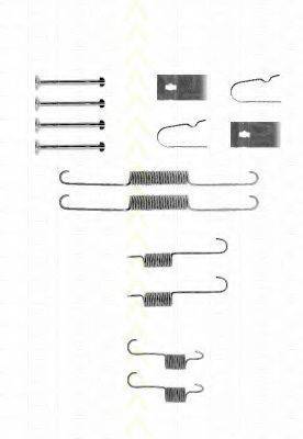 TRISCAN 8105182001 Комплектуючі, гальмівна колодка