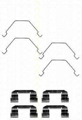 TRISCAN 8105501583 Комплектуючі, колодки дискового гальма