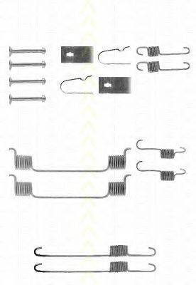 TRISCAN 8105502554 Комплектуючі, гальмівна колодка