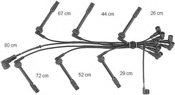 BERU ZE760 Комплект дротів запалювання
