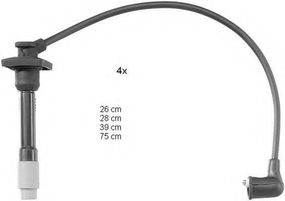 BERU ZEF1110 Комплект дротів запалювання