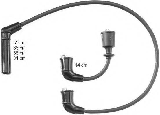 BERU ZEF1144 Комплект дротів запалювання