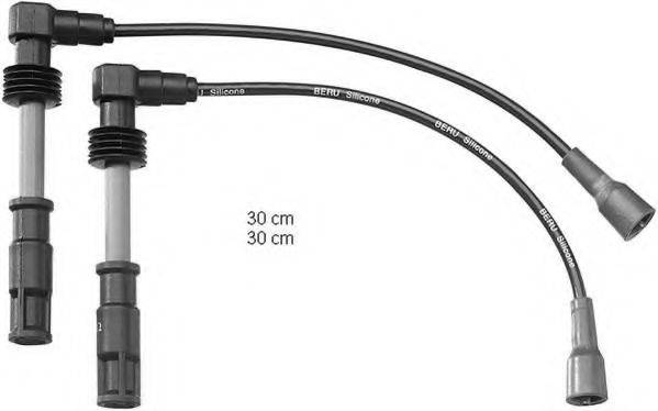 BERU ZEF1367 Комплект дротів запалювання