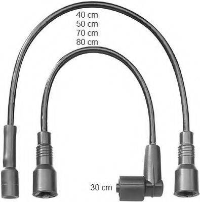 BERU ZEF1382 Комплект дротів запалювання