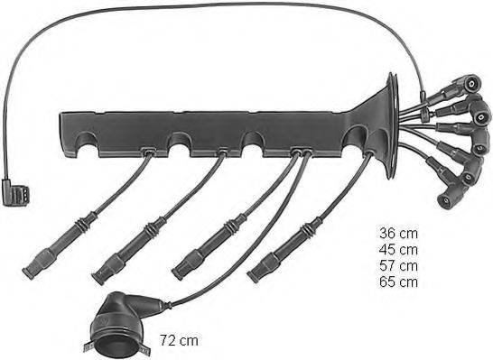 BERU ZEF607 Комплект дротів запалювання