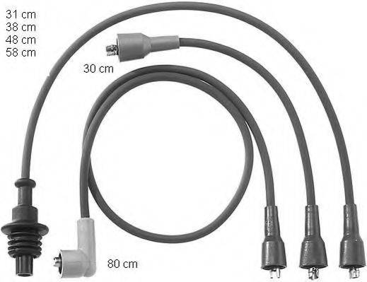 BERU ZEF746 Комплект дротів запалювання