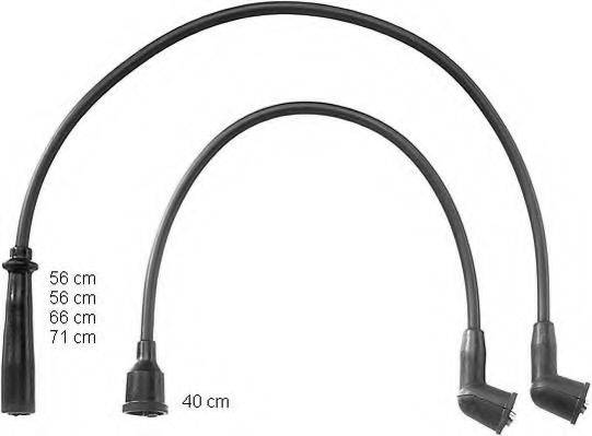 BERU ZEF913 Комплект дротів запалювання