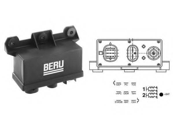 BERU GR067 Блок керування, час розжарювання