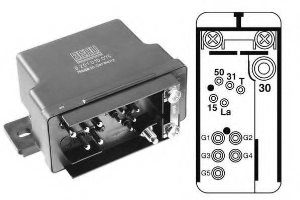 BERU GR075 Блок керування, час розжарювання
