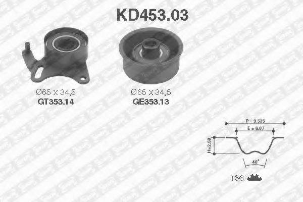 SNR KD45303 Комплект ременя ГРМ