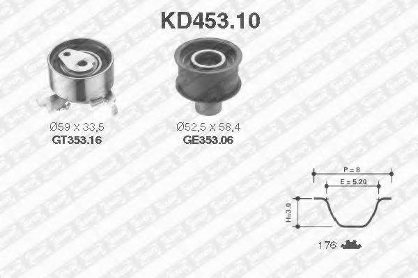 SNR KD45310 Комплект ременя ГРМ