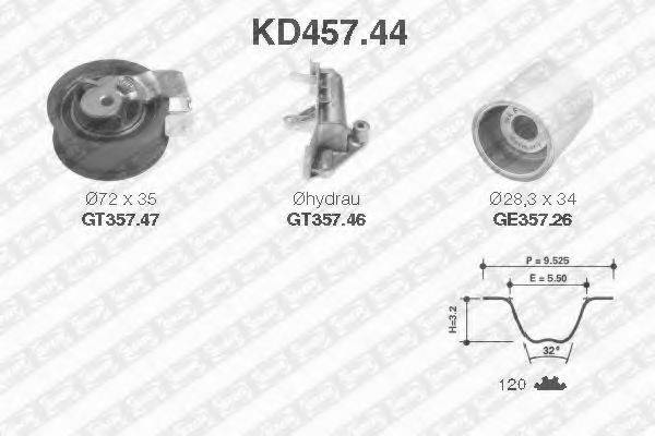 SNR KD45744 Комплект ременя ГРМ