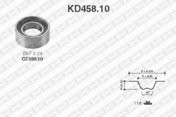 SNR KD45810 Комплект ременя ГРМ