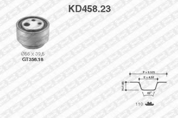 SNR KD45823 Комплект ременя ГРМ