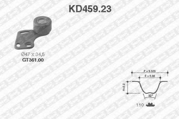 SNR KD45923 Комплект ременя ГРМ