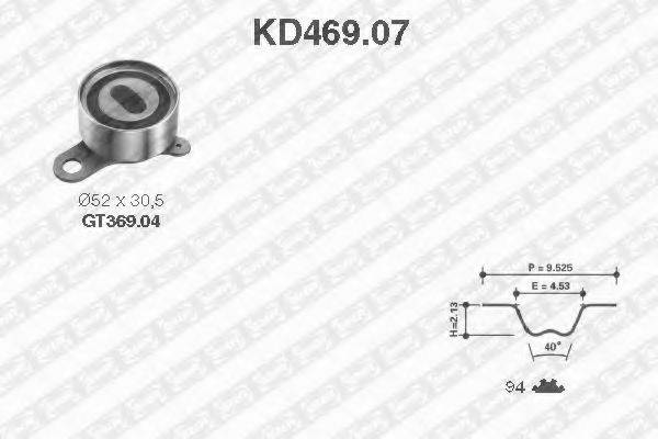 SNR KD46907 Комплект ременя ГРМ