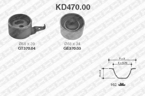 SNR KD47000 Комплект ременя ГРМ