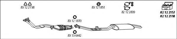 HJS BMW53 Система випуску ОГ