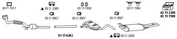 HJS VW726 Система випуску ОГ