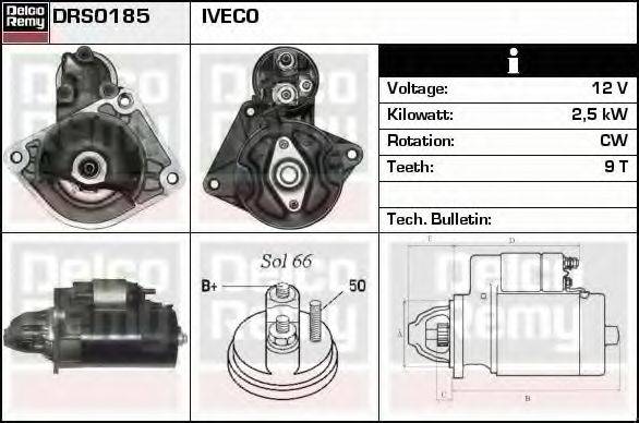 DELCO REMY DRS0185 Стартер