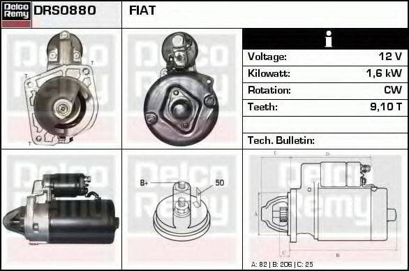 DELCO REMY DRS0880 Стартер