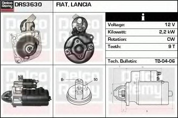 DELCO REMY DRS3630 Стартер