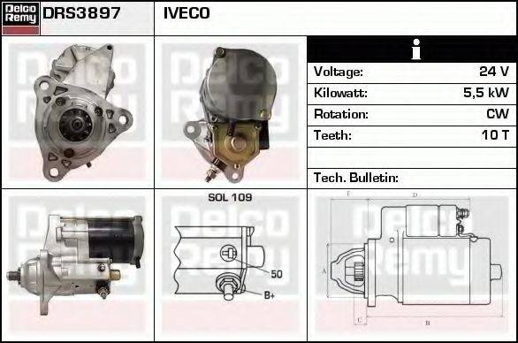 DELCO REMY DRS3897 Стартер