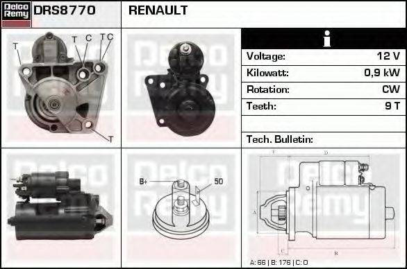 DELCO REMY DRS8770 Стартер