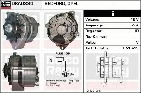 DELCO REMY DRA0830 Генератор