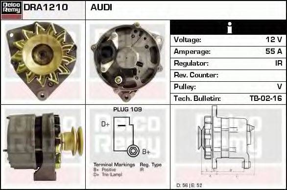 DELCO REMY DRA1210 Генератор