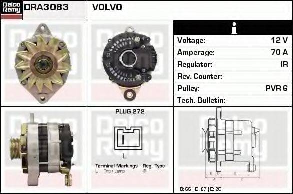 DELCO REMY DRA3083 Генератор