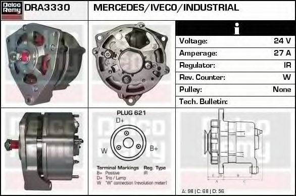 DELCO REMY DRA3330 Генератор