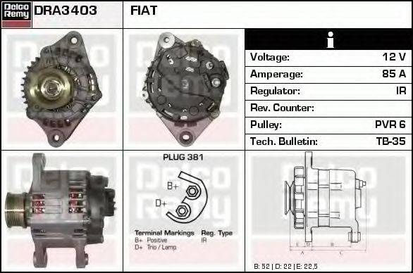 DELCO REMY DRA3403 Генератор