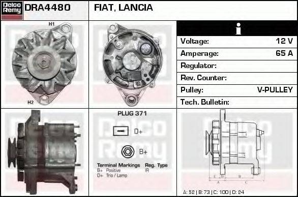 DELCO REMY DRA4480 Генератор