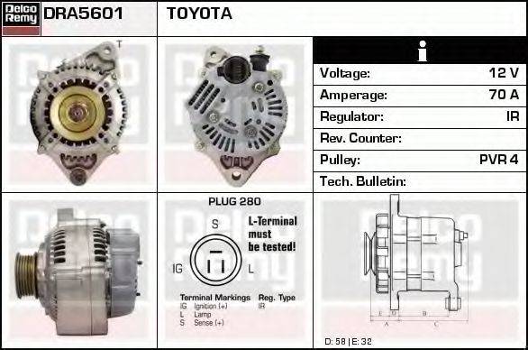 DELCO REMY DRA5601 Генератор